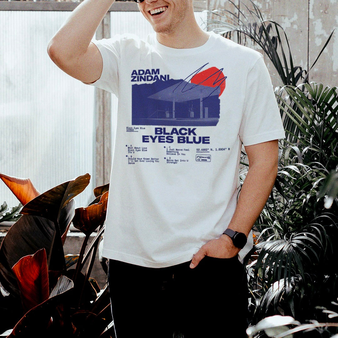 WHITE SHORT SLEEVE TSHIRT | ADAM ZINDANI