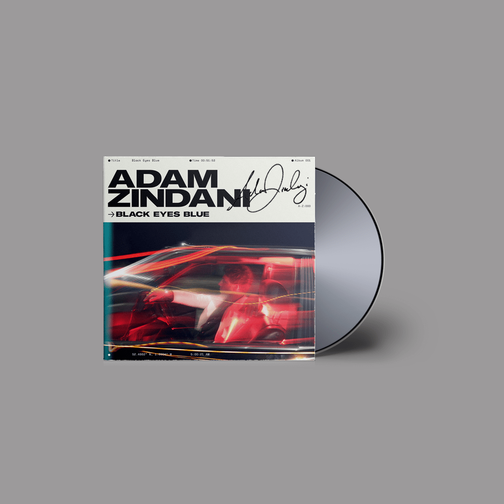 BLACK EYES BLUE SIGNED CD | ADAM ZINDANI